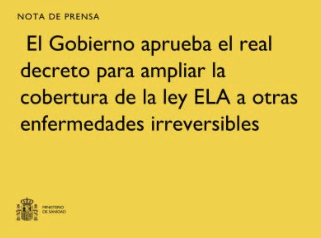 Publicación en el BOE del Real Decreto que desarrolla la Ley ELA 3/2024 ...